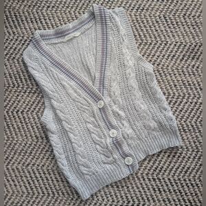 Blue notes Knitted Tank Top Vest